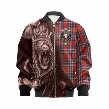 MacFarlane (McFarlane) Tartan Kid Bomber Jacket Roaring Lion Heritage