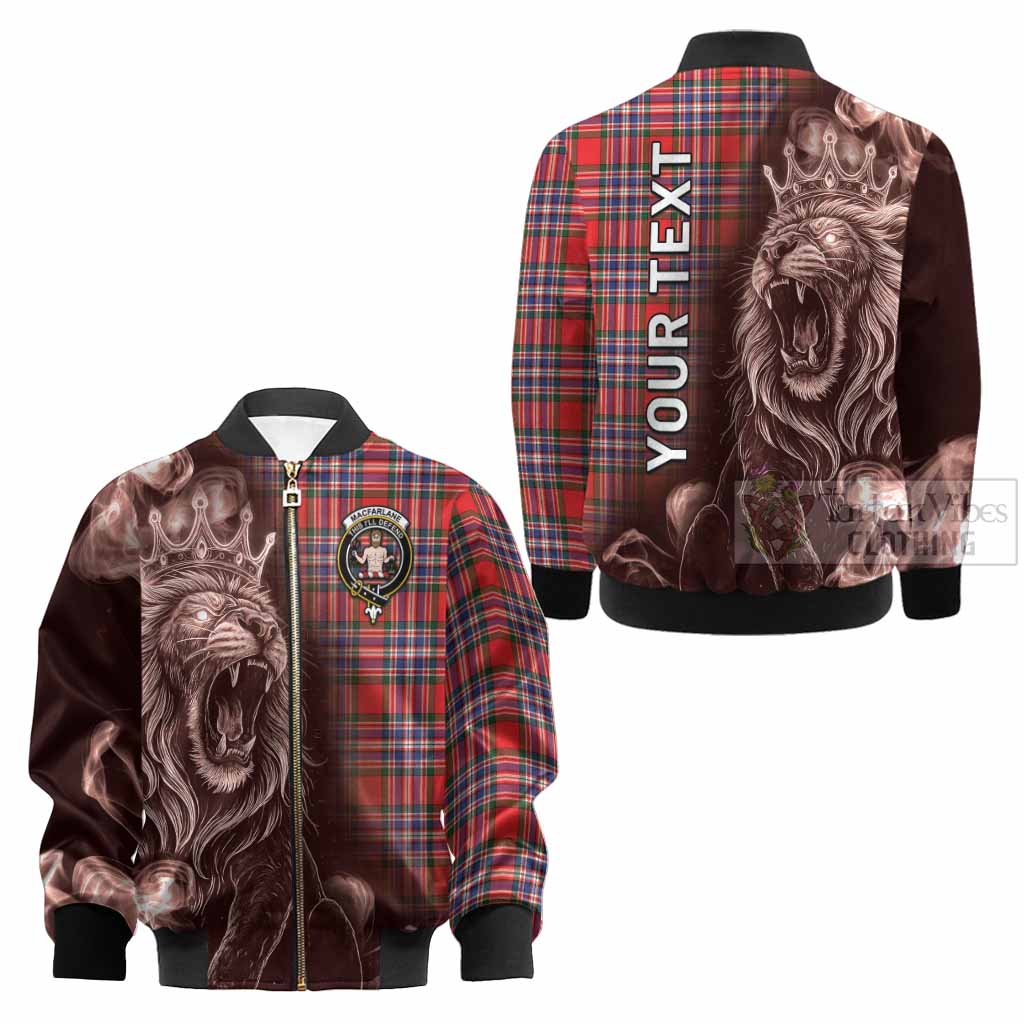 MacFarlane (McFarlane) Tartan Kid Bomber Jacket Roaring Lion Heritage