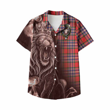 MacFarlane (McFarlane) Tartan Kid Hawaiian Shirt Roaring Lion Heritage