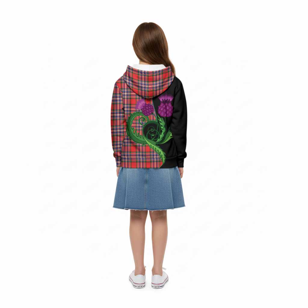 MacFarlane (McFarlane) Tartan Kid Hoodie Traditional Scottish Thistle