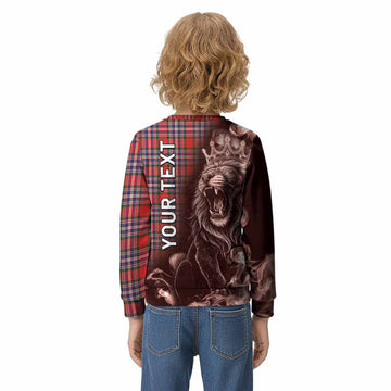 MacFarlane (McFarlane) Tartan Kid Knitted Sweatshirt Roaring Lion Heritage