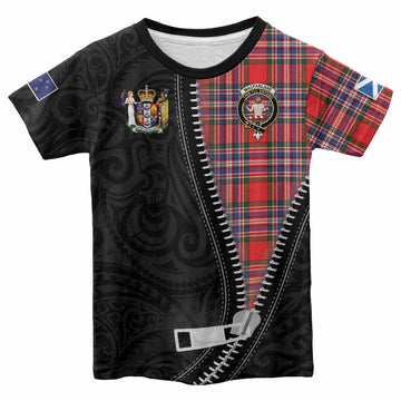 MacFarlane (McFarlane) Tartan Kid T-shirt New Zealand Pattern Unique Zipper Stylized