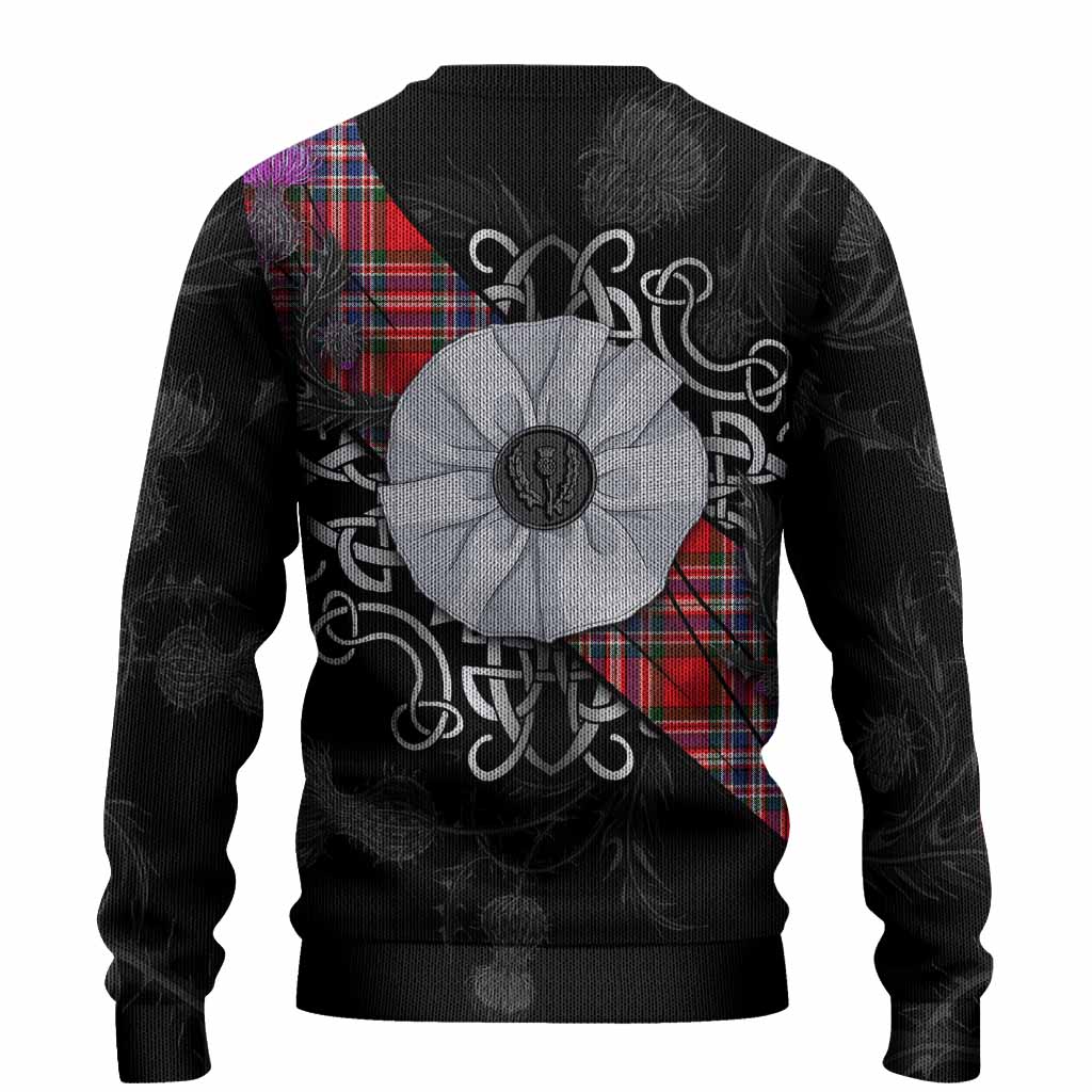 MacFarlane (McFarlane) Tartan Knitted Sweater Jacobite White Rose - Tartan Vibes Clothing