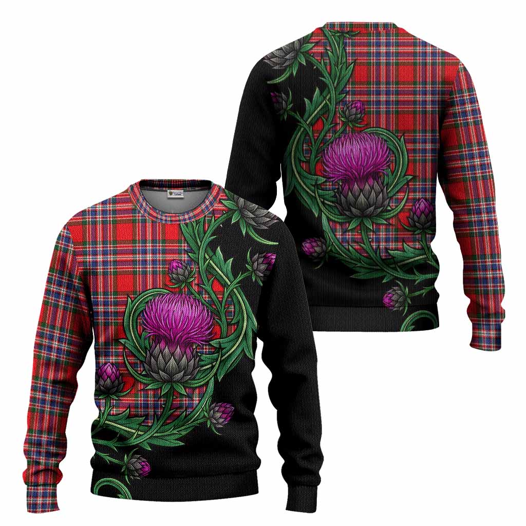 MacFarlane (McFarlane) Tartan Knitted Sweater Resilient Scottish Thistle - Tartan Vibes Clothing