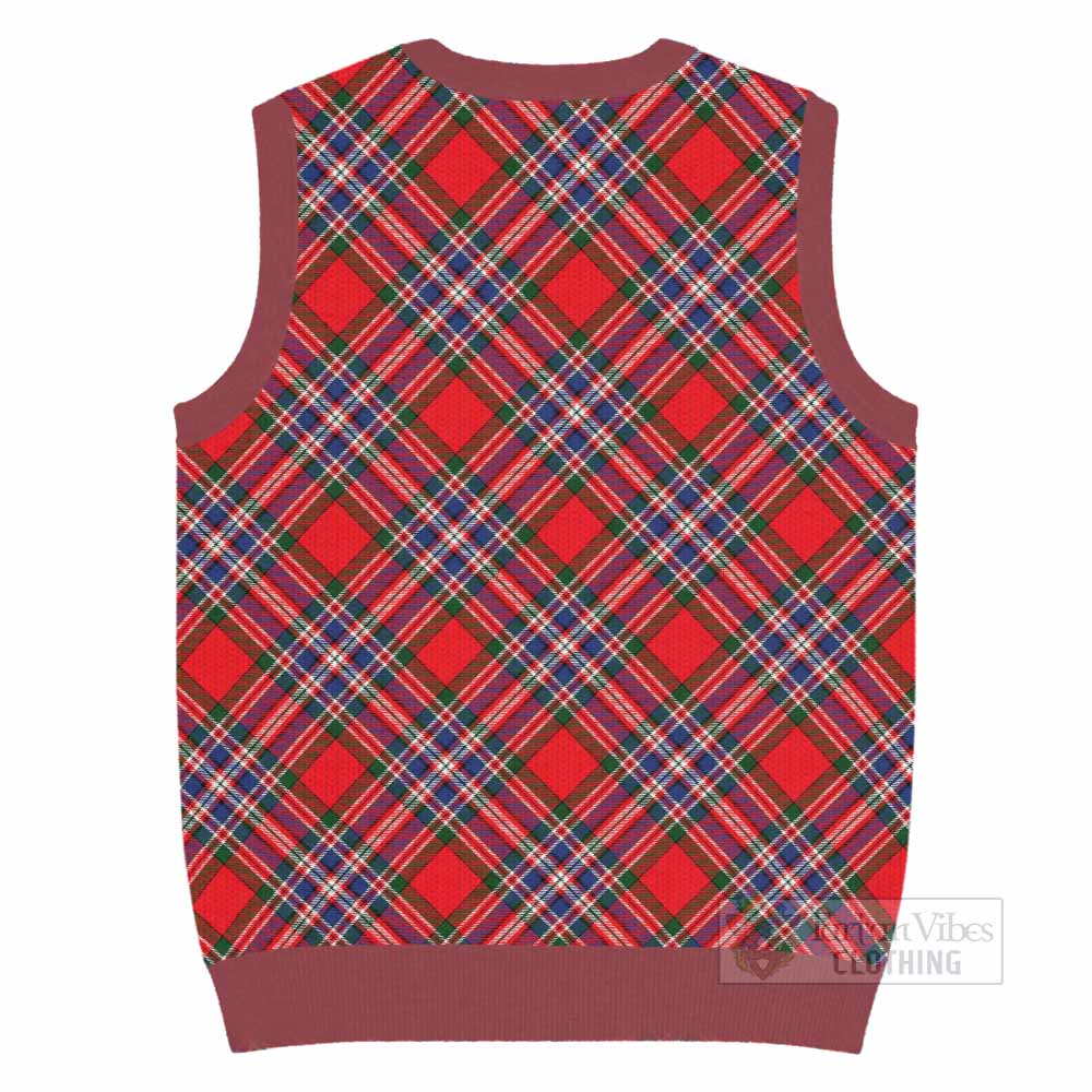 MacFarlane (McFarlane) Tartan  Knitted V-Neck Vest Cross Style