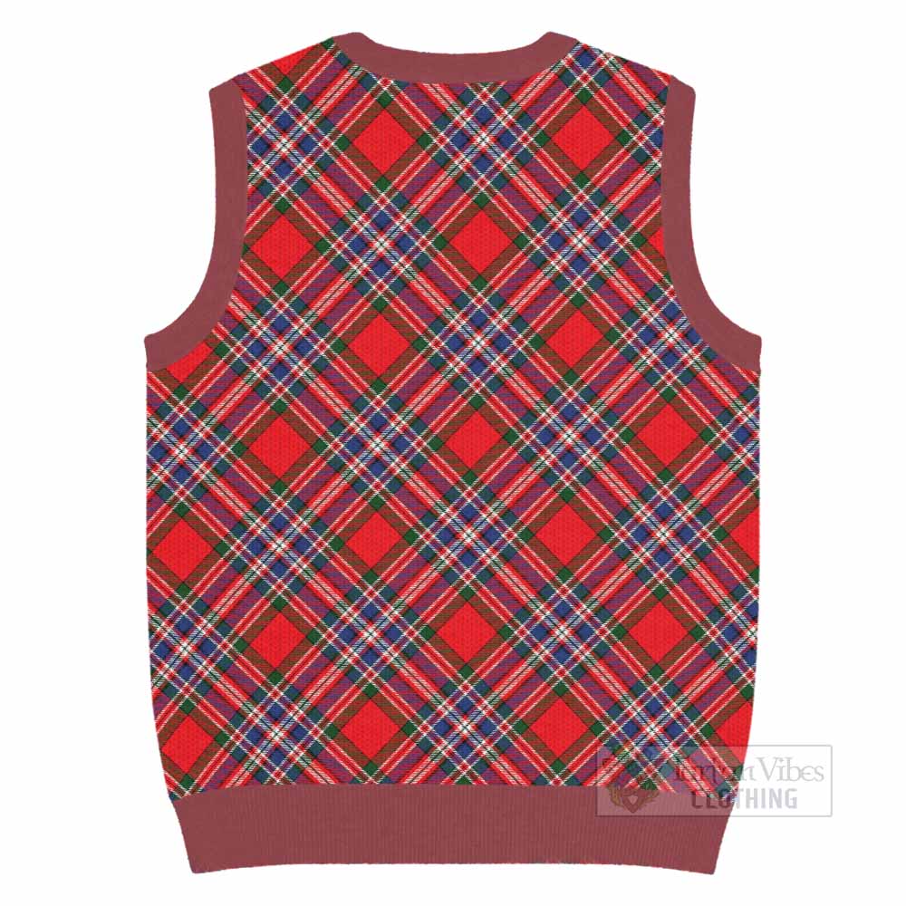 MacFarlane (McFarlane) Tartan Knitted V-Neck Vest with Family Crest Cross Style