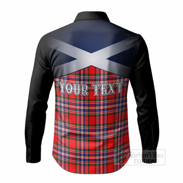 MacFarlane (McFarlane) Tartan Long Sleeve Button Shirts Alba Gu Brath Unicorn Crest