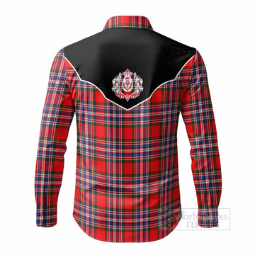 MacFarlane (McFarlane) Tartan Long Sleeve Button Shirts Horseshoe Ornament - Tartan Vibes Clothing