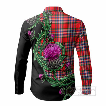 MacFarlane (McFarlane) Tartan Long Sleeve Button Shirts Resilient Scottish Thistle