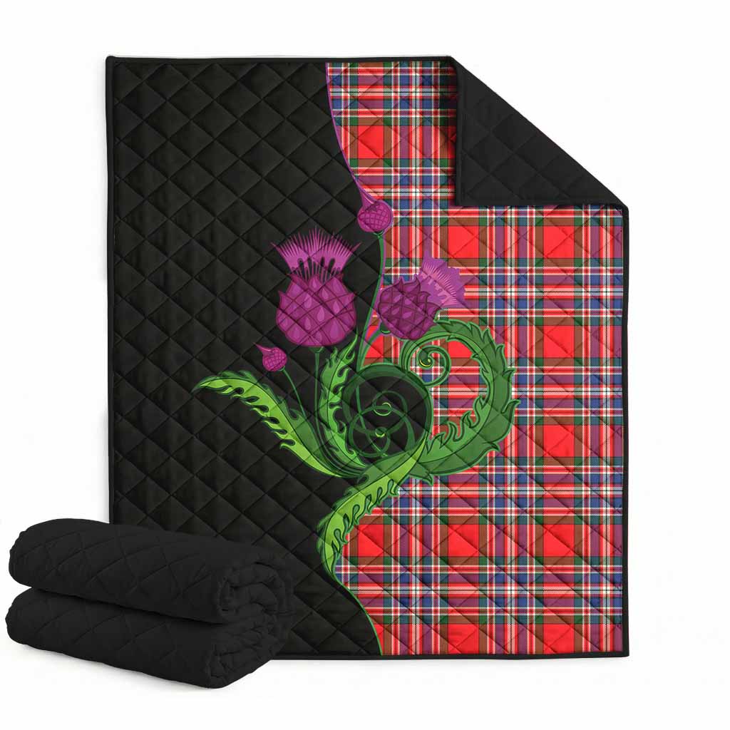 MacFarlane (McFarlane) Tartan Premium Quilt Traditional Scottish Thistle Super King Quilt 91" x 110" - Tartan Vibes Clothing