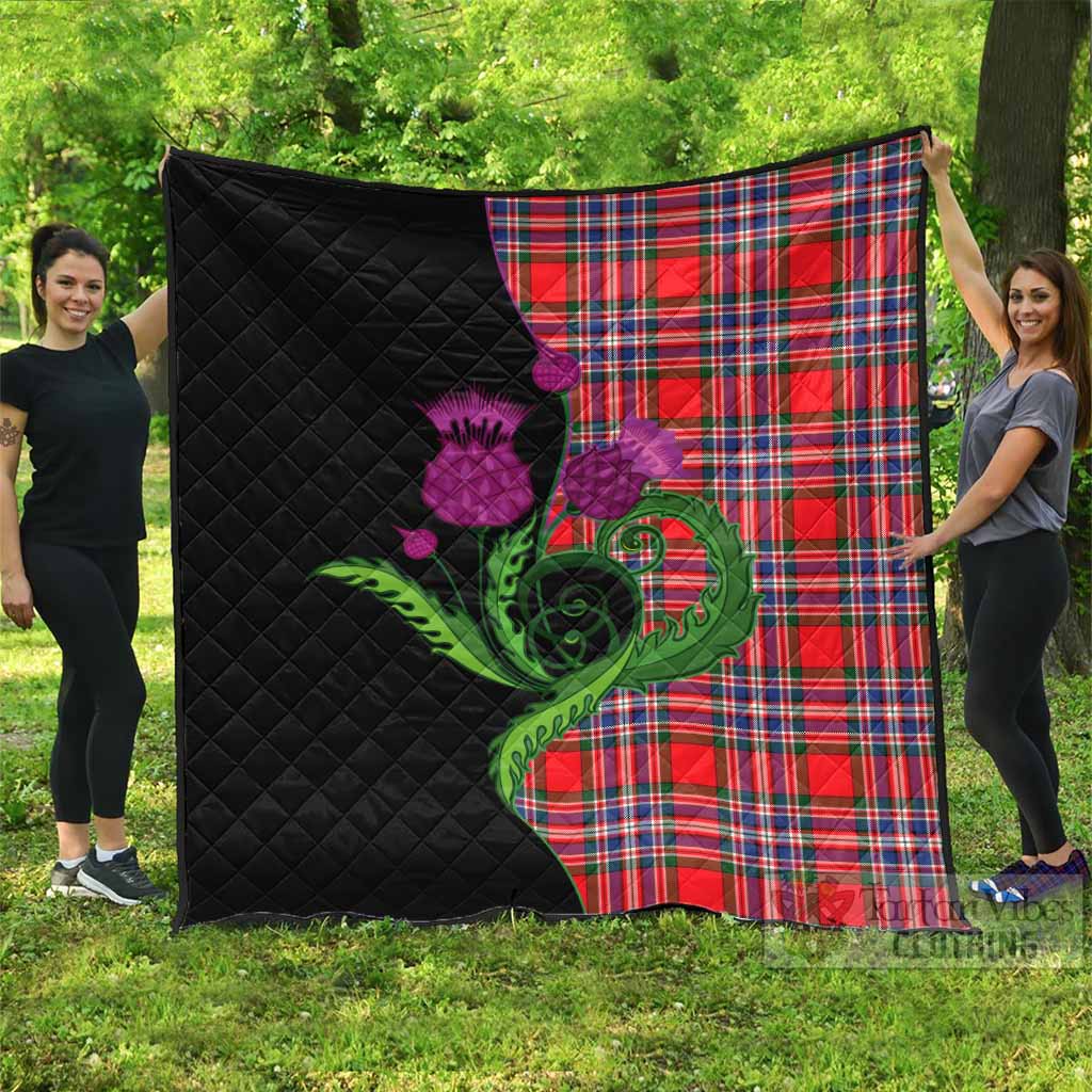 MacFarlane (McFarlane) Tartan Premium Quilt Traditional Scottish Thistle - Tartan Vibes Clothing