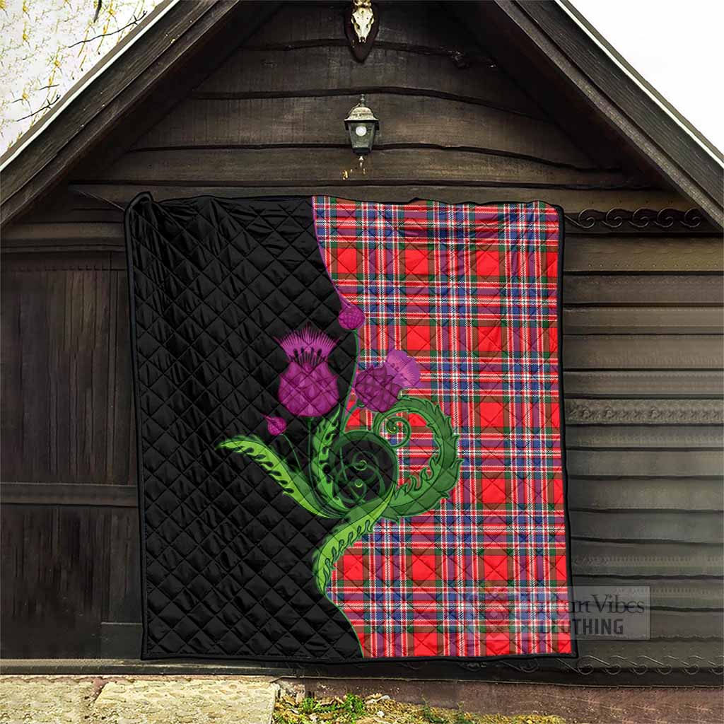 MacFarlane (McFarlane) Tartan Premium Quilt Traditional Scottish Thistle - Tartan Vibes Clothing