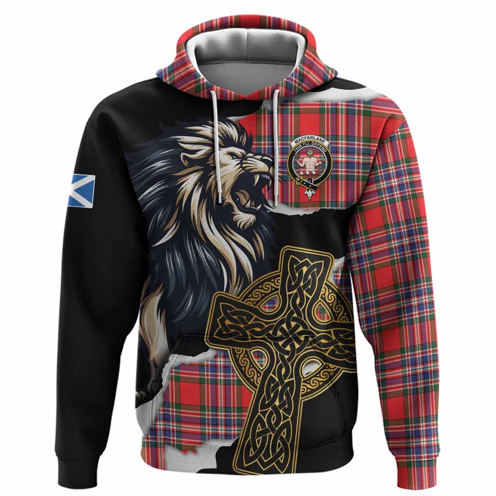 MacFarlane (McFarlane) Tartan Scottish Hoodie Lion Celtic Heritage