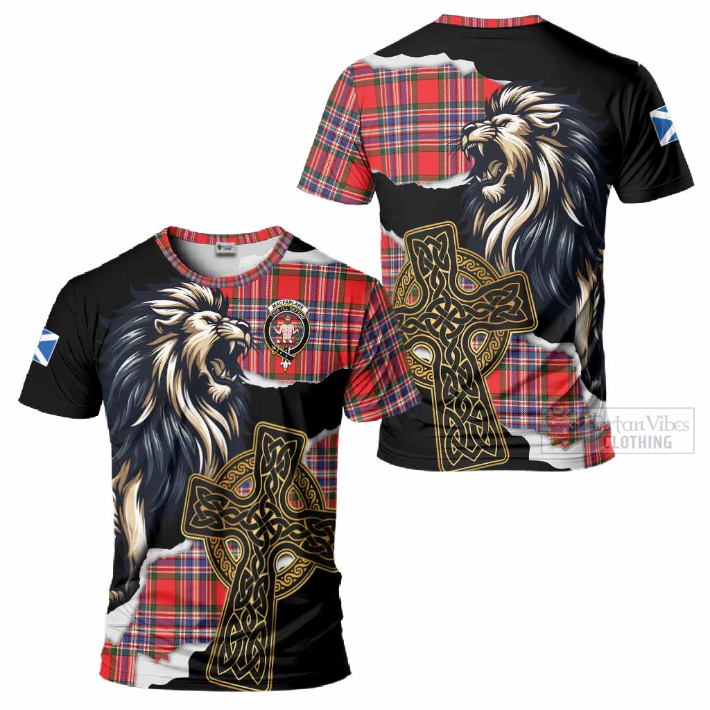 MacFarlane (McFarlane) Tartan Scottish T-Shirt Lion Celtic Heritage