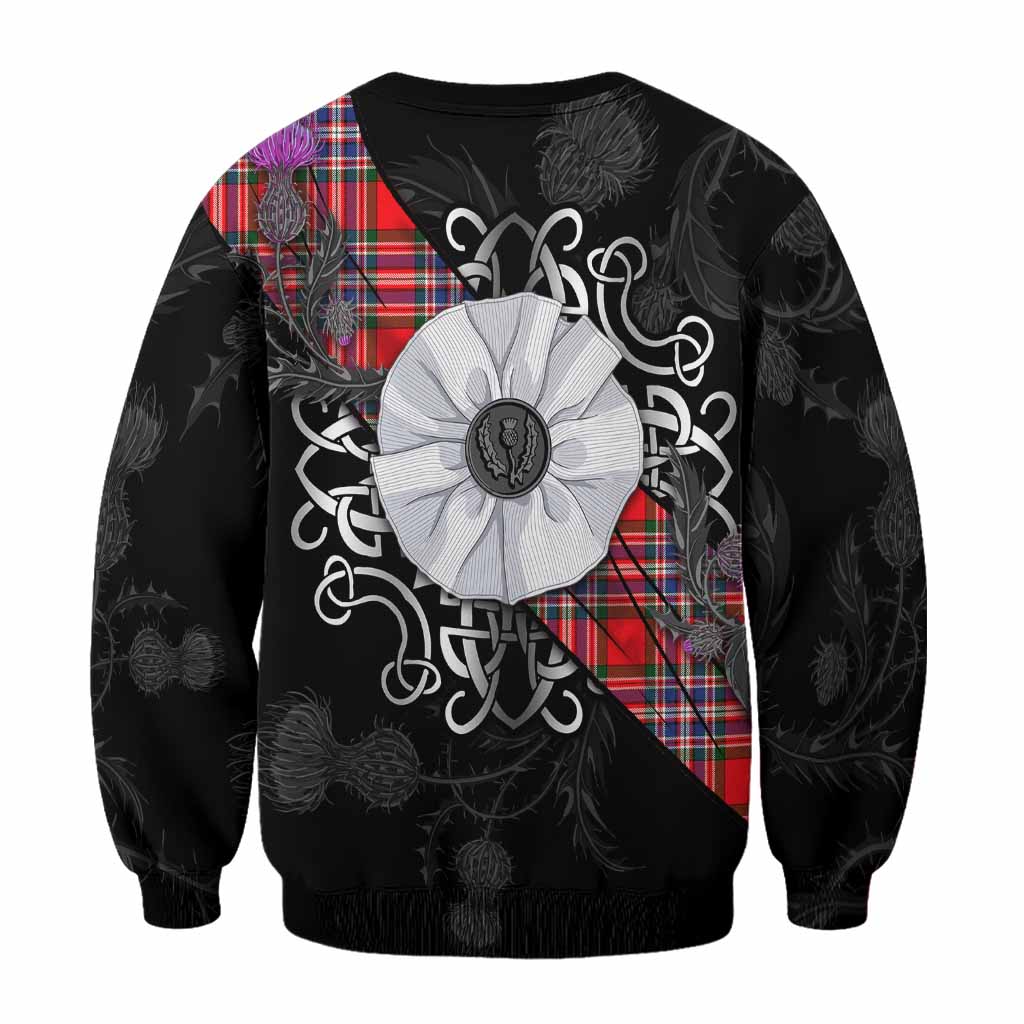 MacFarlane (McFarlane) Tartan Sweatshirt Jacobite White Rose - Tartan Vibes Clothing