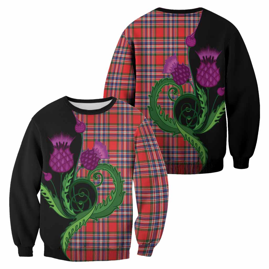 MacFarlane (McFarlane) Tartan Sweatshirt Traditional Scottish Thistle