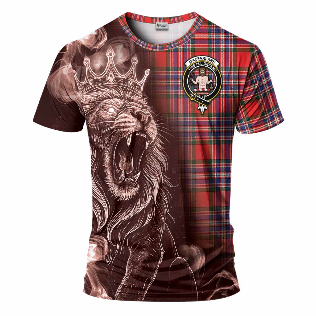 MacFarlane (McFarlane) Tartan T-Shirt Roaring Lion Heritage
