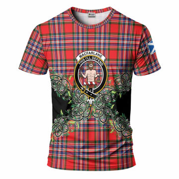 MacFarlane (McFarlane) Tartan T-Shirt Thistle Scottish Spirit