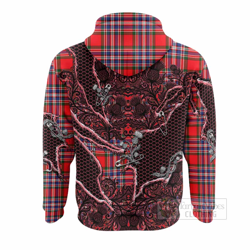 MacFarlane (McFarlane) Tartan Thistle Dark Gothic Hoodie - Tartan Vibes Clothing