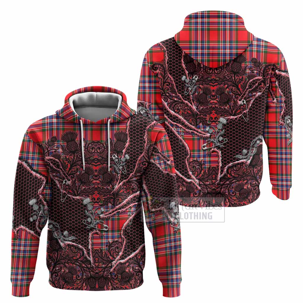 MacFarlane (McFarlane) Tartan Thistle Dark Gothic Hoodie - Tartan Vibes Clothing