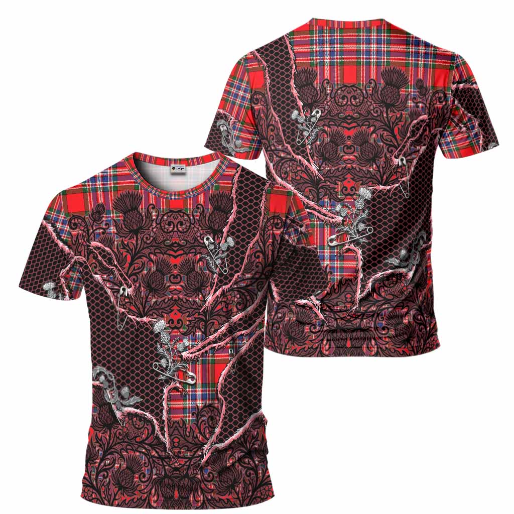 MacFarlane (McFarlane) Tartan Thistle Dark Gothic T-Shirt - Tartan Vibes Clothing