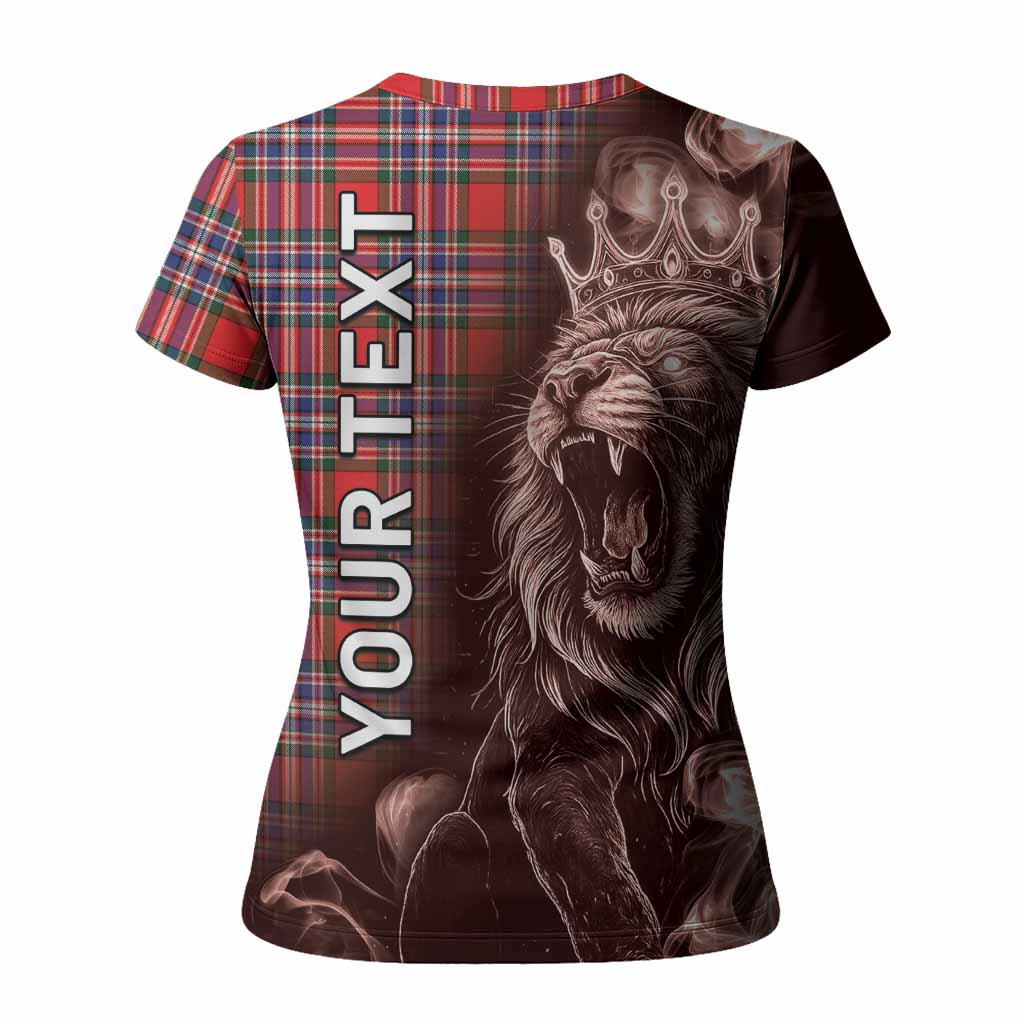 MacFarlane (McFarlane) Tartan Women T shirt Roaring Lion Heritage