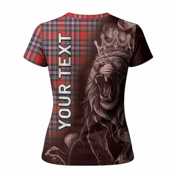 MacFarlane (McFarlane) Tartan Women T shirt Roaring Lion Heritage