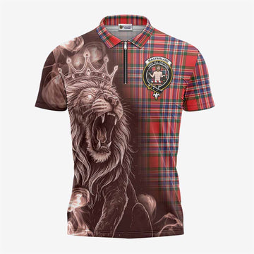 MacFarlane (McFarlane) Tartan Zipper Polo Shirt Roaring Lion Heritage