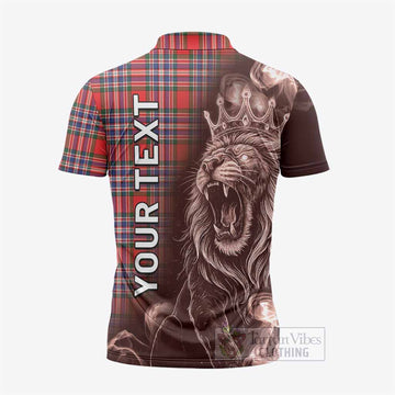 MacFarlane (McFarlane) Tartan Zipper Polo Shirt Roaring Lion Heritage