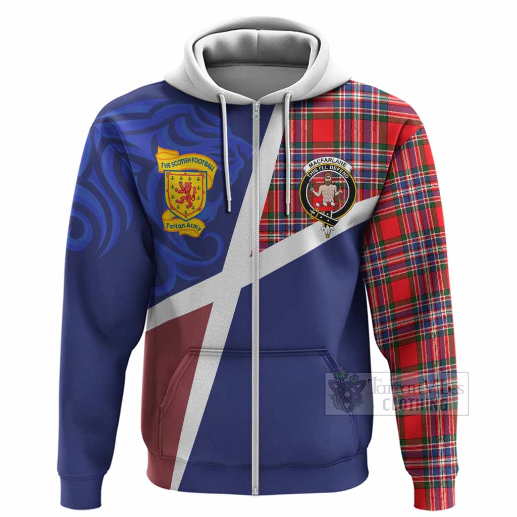 MacFarlane (McFarlane) The Scottish Football Crest Hoodie Lion-Tartan Army