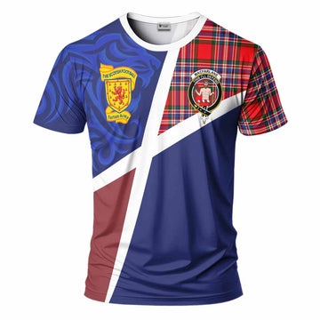 MacFarlane (McFarlane) The Scottish Football Crest T-Shirt Lion-Tartan Army