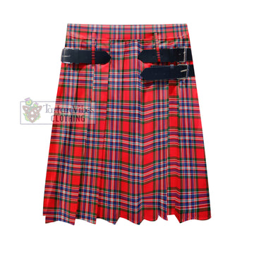 MacFarlane Modern Tartan Men's Pleated Skirt - Fashion Casual Retro Scottish Kilt Style