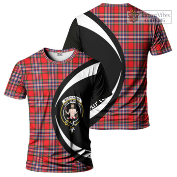 Tartan Vibes Clothing MacFarlane Modern Tartan T-Shirt with Family Crest Circle Style