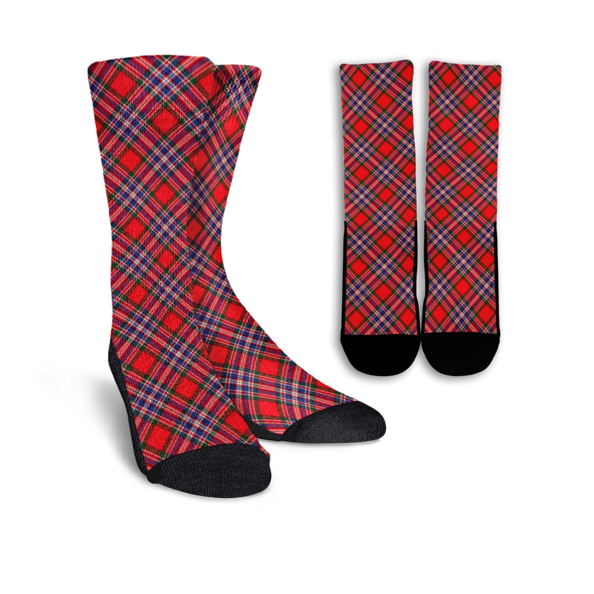 MacFarlane Modern Tartan Crew Socks Cross Tartan Style - Tartanvibesclothing