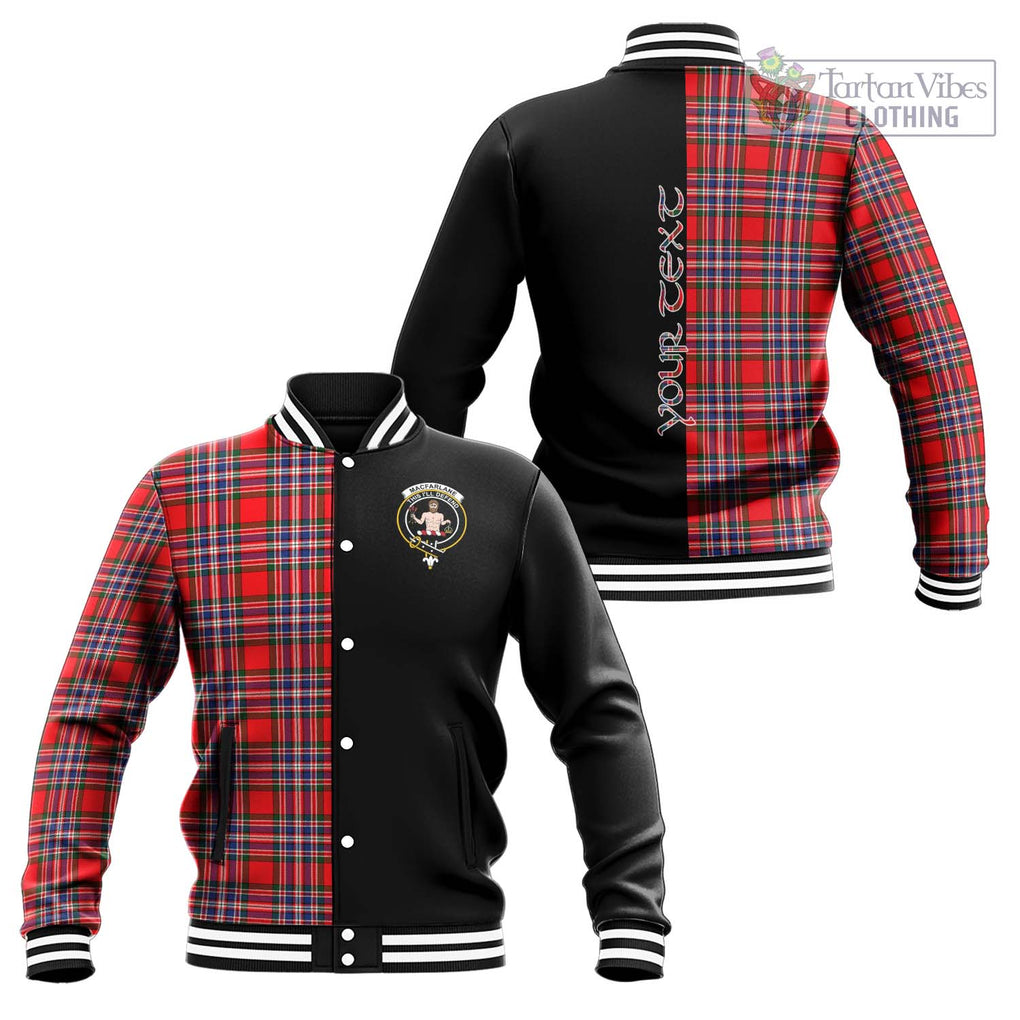 MacFarlane (McFarlane) Tartan Baseball Jacket with Family Crest and Half Of Me Style Unisex - Tartan Vibes Clothing