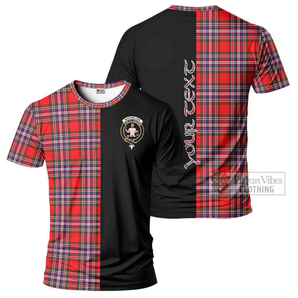 MacFarlane (McFarlane) Tartan T-Shirt with Family Crest and Half Of Me Style Kid's Shirt - Tartanvibesclothing Shop