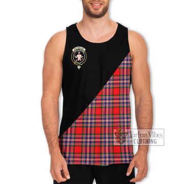 MacFarlane (McFarlane) Tartan Men's Tank Top with Family Crest and Military Logo Style