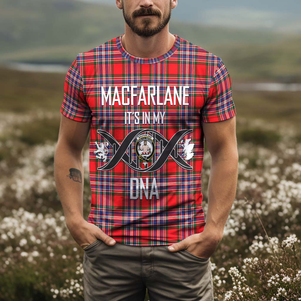MacFarlane (McFarlane) Tartan T-Shirt with Family Crest DNA In Me Style Kid's Shirt - Tartan Vibes Clothing