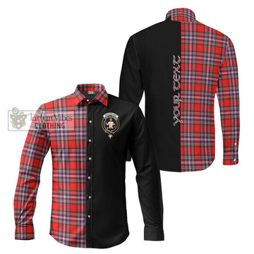 MacFarlane (McFarlane) Tartan Long Sleeve Button Shirt with Family Crest and Half Of Me Style
