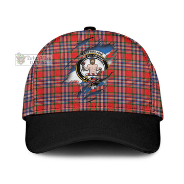 MacFarlane Modern Tartan Classic Cap with Family Crest In Me Style