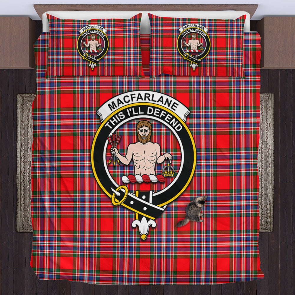macfarlane-modern-tartan-bedding-set-with-family-crest