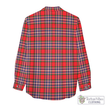 Tartan Vibes Clothing MacFarlane Modern Tartan Womens Casual Shirt with Family Crest
