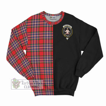 MacFarlane (McFarlane) Tartan Sweatshirt with Family Crest and Half Of Me Style - Tartanvibesclothing Shop