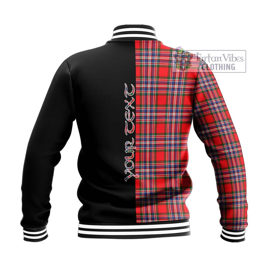 MacFarlane (McFarlane) Tartan Baseball Jacket with Family Crest and Half Of Me Style - Tartan Vibes Clothing