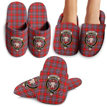 MacFarlane (McFarlane) Tartan Home Slippers with Family Crest