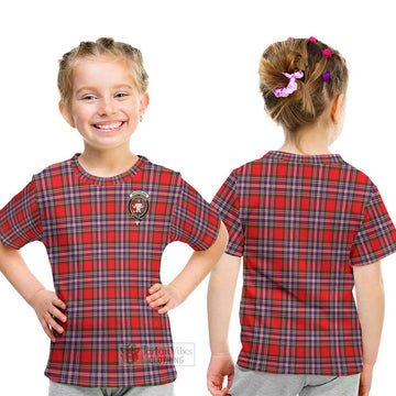 MacFarlane (McFarlane) Tartan Kid T-Shirt with Family Crest - Tartanvibesclothing Shop