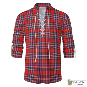 MacFarlane (McFarlane) Tartan Men's Scottish Traditional Jacobite Ghillie Kilt Shirt