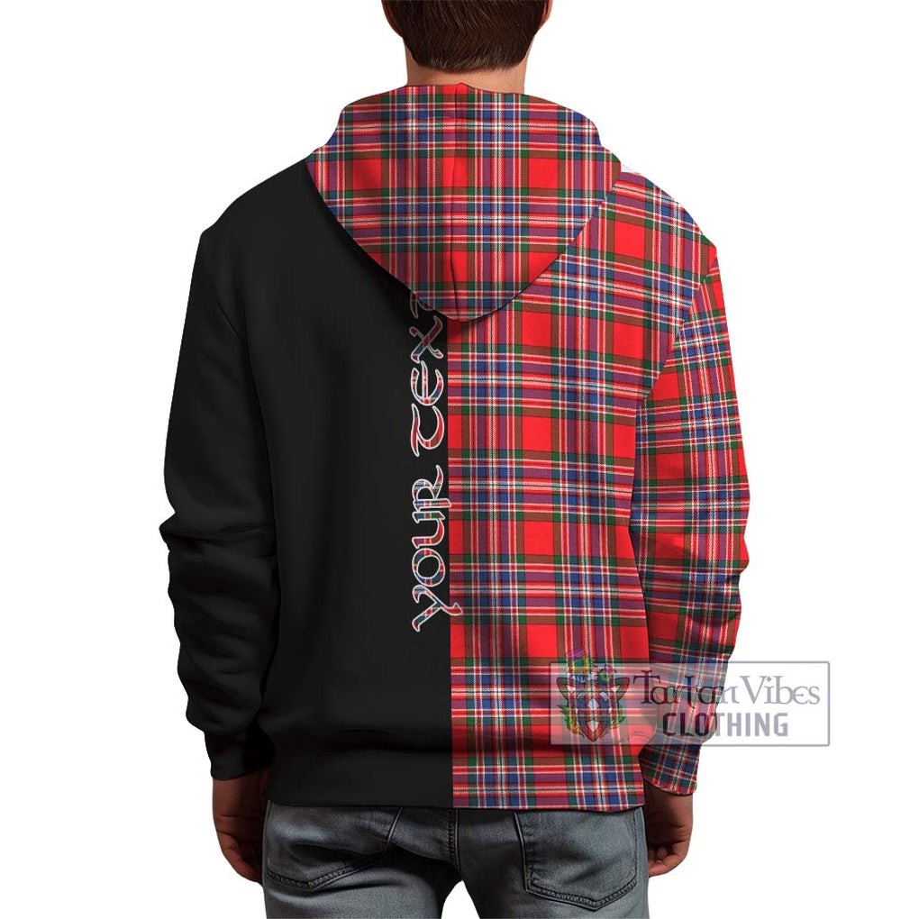 MacFarlane (McFarlane) Tartan Hoodie with Family Crest and Half Of Me Style - Tartanvibesclothing Shop