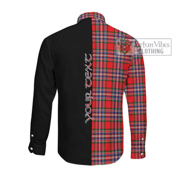 MacFarlane (McFarlane) Tartan Long Sleeve Button Shirt with Family Crest and Half Of Me Style