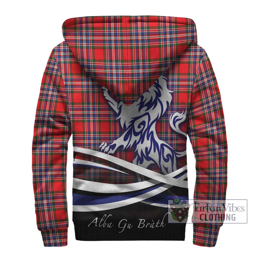 MacFarlane (McFarlane) Tartan Sherpa Hoodie with Alba Gu Brath Regal Lion Emblem - Tartanvibesclothing Shop